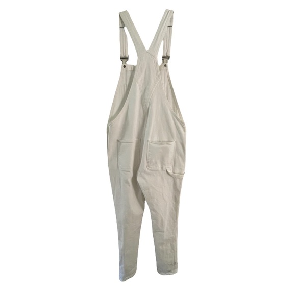 Frame Denim Le Garcon Denim Overalls Jumpsuit, Blanc White Size XSmall - Picture 4 of 10